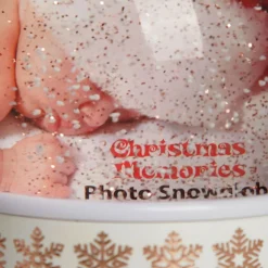 Photo Snow Dome - Rose Gold Snowflakes Cheap