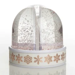 Photo Snow Dome - Rose Gold Snowflakes Cheap