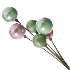 Pink and Mint Christmas Bauble Cluster Pick Best