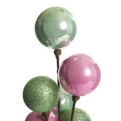 Pink and Mint Christmas Bauble Cluster Pick Best