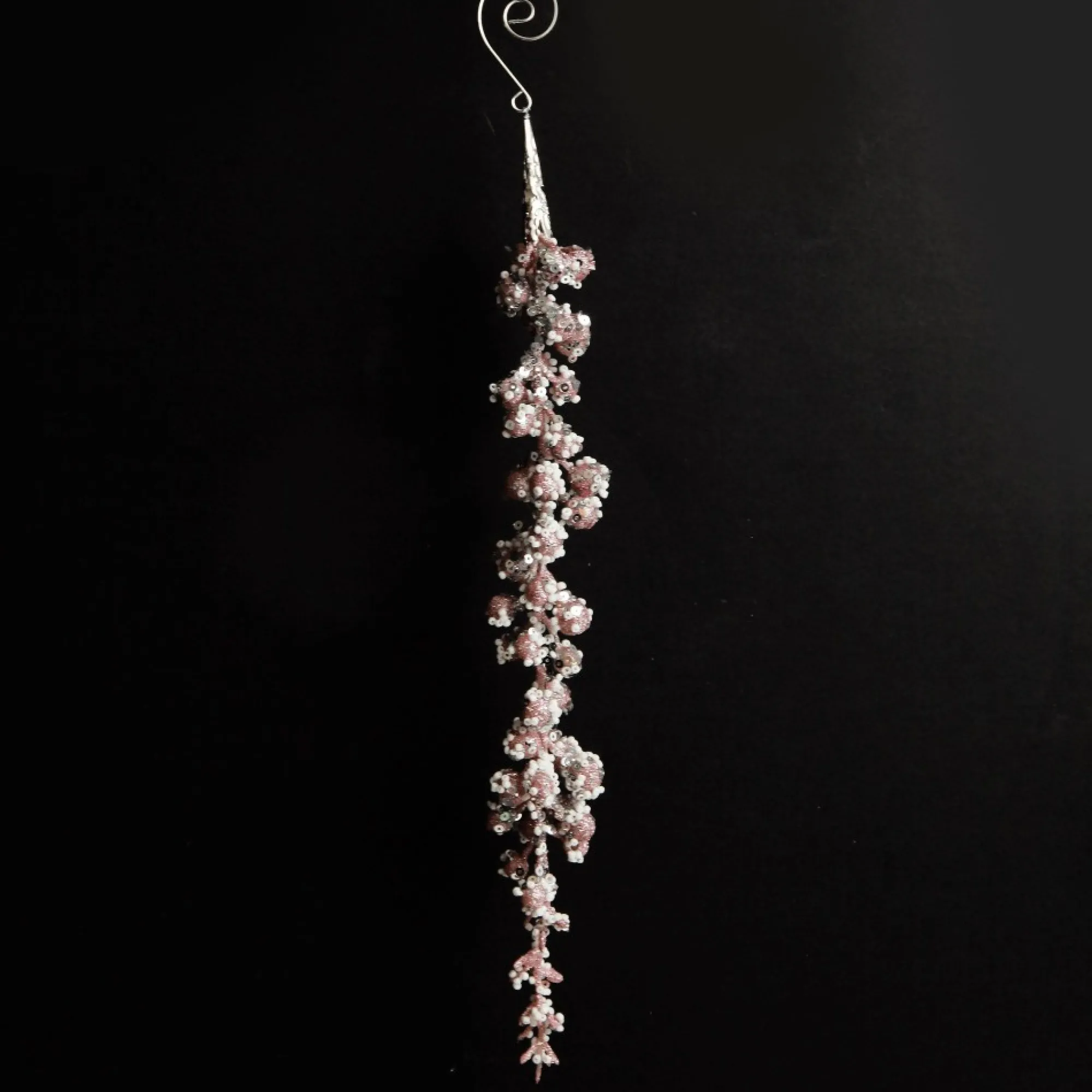 Pink Berry and Pearl Drop Christmas Tree Decoration Cheap