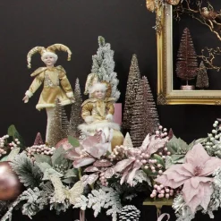 Pink Berry Christmas Spray Sale