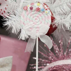 Pink Candy Swirl Lollipop Christmas Tree Decoration Flash Sale