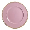 Pink Charger Plate with Gold Edging Fashion