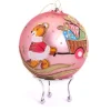 Pink Christmas Bear with Cart Bauble Best Sale