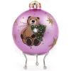 Pink Christmas Bear with Tree Bauble Sale