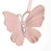 Pink Flocked Butterfly Tree Decoration Fashion