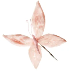 Pink Fur Butterfly Clip Clearance