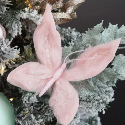 Pink Fur Butterfly Clip Clearance
