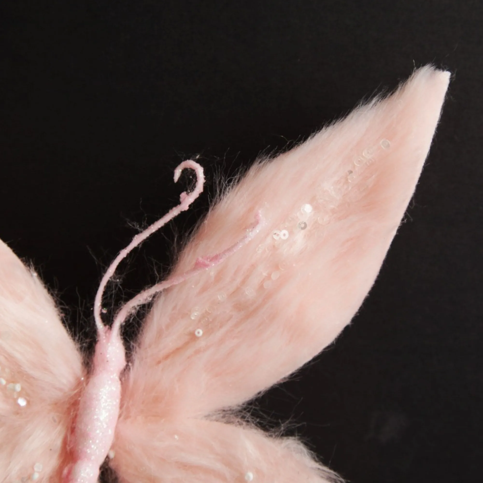 Pink Fur Butterfly Clip Clearance