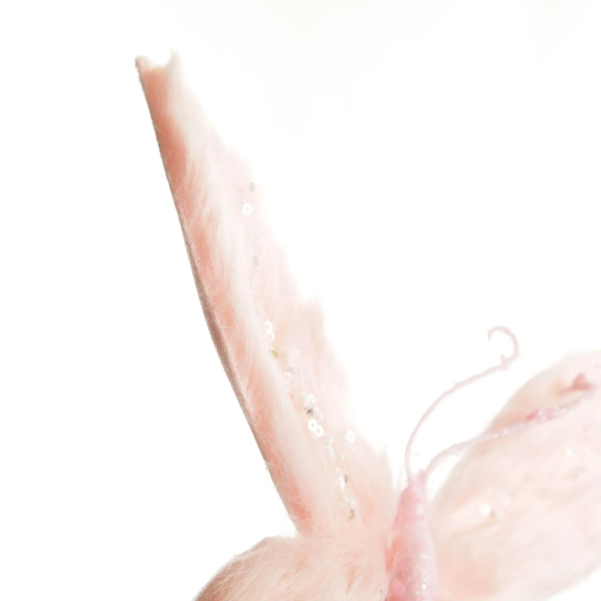 Pink Fur Butterfly Clip Clearance
