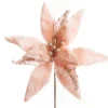Pink Fur Poinsettia Flower Stem Best Sale