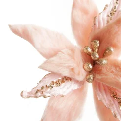 Pink Fur Poinsettia Flower Stem Best Sale