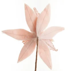 Pink Fur Poinsettia Flower Stem Best Sale