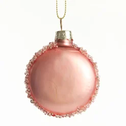 Pink Glass Macaron Christmas Tree Decoration Cheap