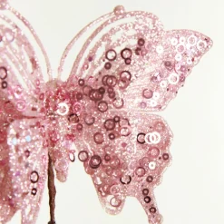 Pink Glitter and Sequin Butterfly Clip Clearance