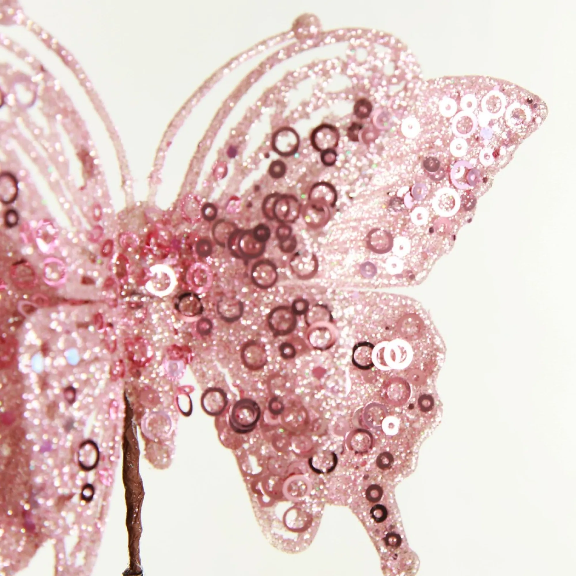 Pink Glitter and Sequin Butterfly Clip Clearance