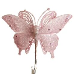 Pink Glitter and Sequin Butterfly Clip Clearance