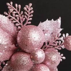 Pink Glitter Ball and Leaf Pick - Set of 2 Pink Glitter Ball And Leaf Pick - Set Of 2 Best