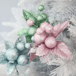 Pink Glitter Ball and Leaf Pick - Set of 2 Pink Glitter Ball And Leaf Pick - Set Of 2 Best