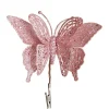 Pink Glitter Butterfly Clip Fashion
