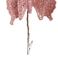Pink Glitter Butterfly Clip Fashion
