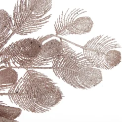 Pink Glitter Feathers with Butterfly Spray Pick Online