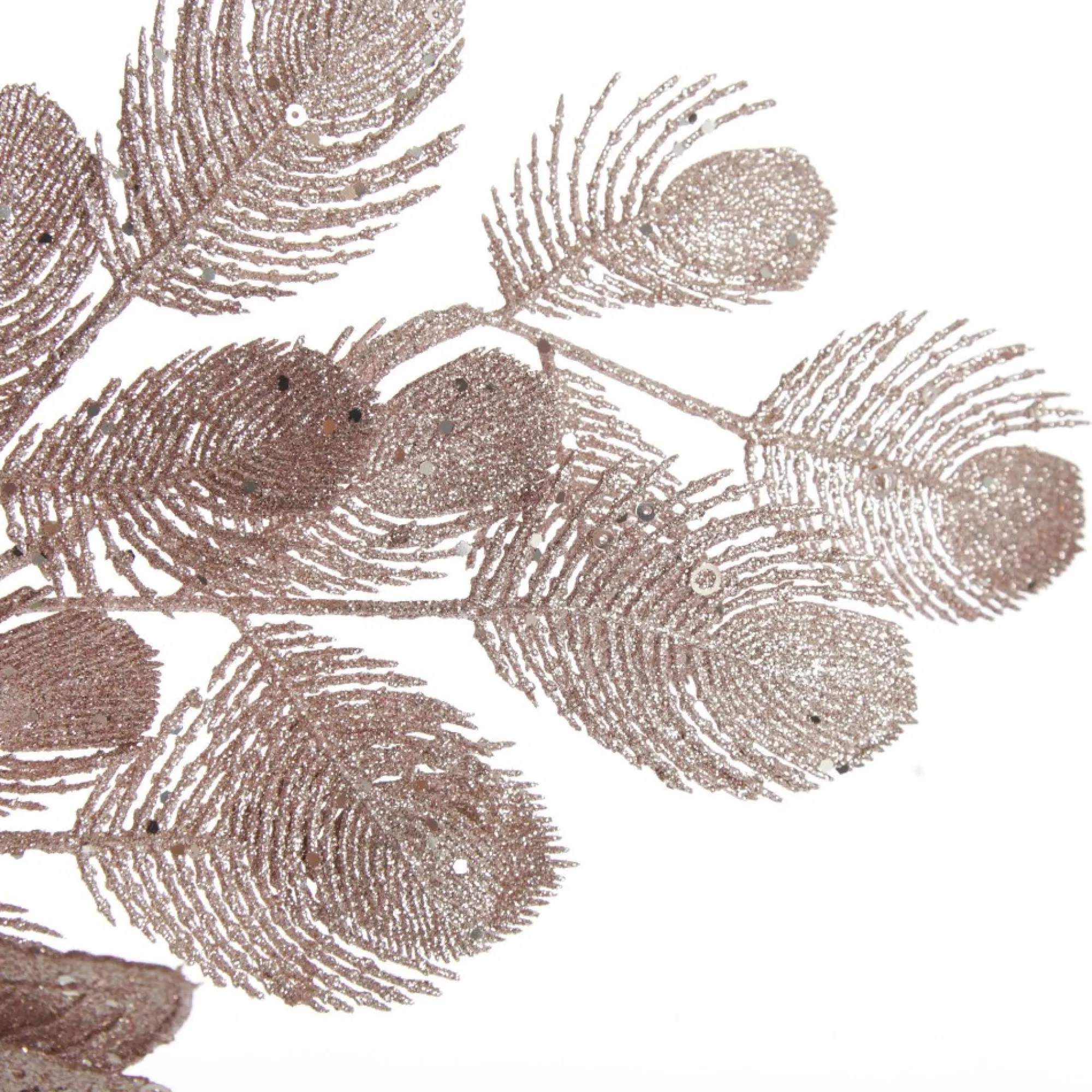 Pink Glitter Feathers with Butterfly Spray Pick Online