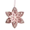 Pink Glitter Flower Christmas Tree Decoration Fashion