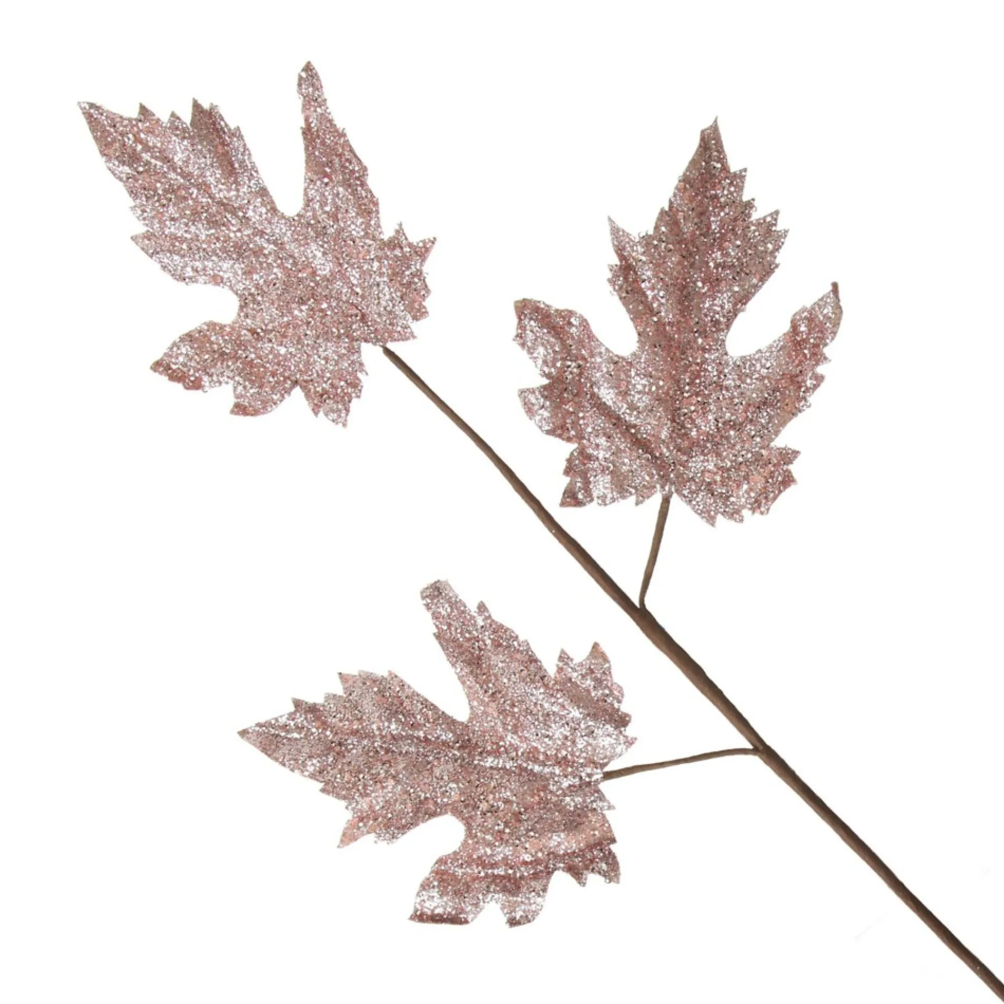 Pink Glitter Maple Leaf Spray Cheap