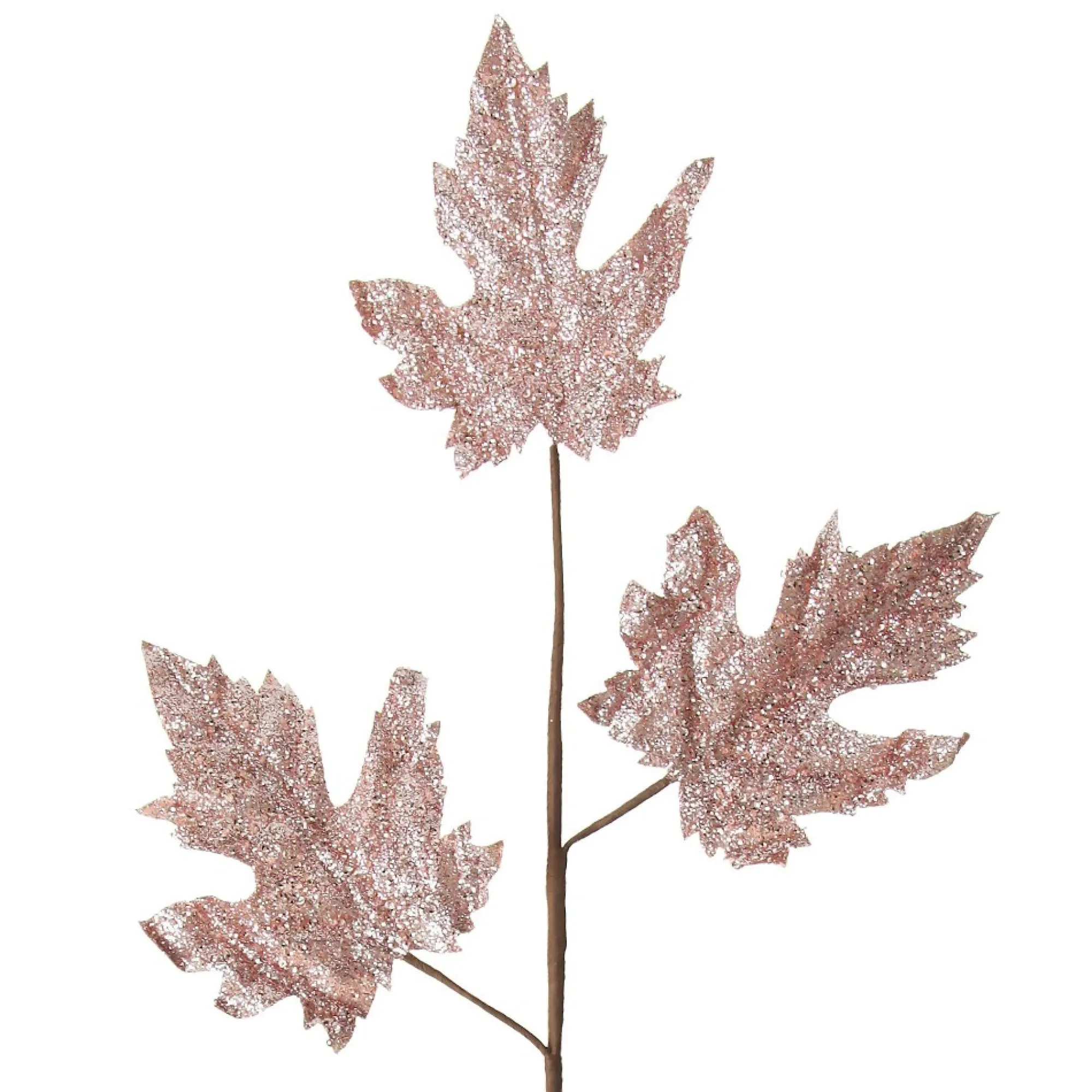 Pink Glitter Maple Leaf Spray Cheap