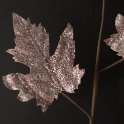 Pink Glitter Maple Leaf Spray Cheap