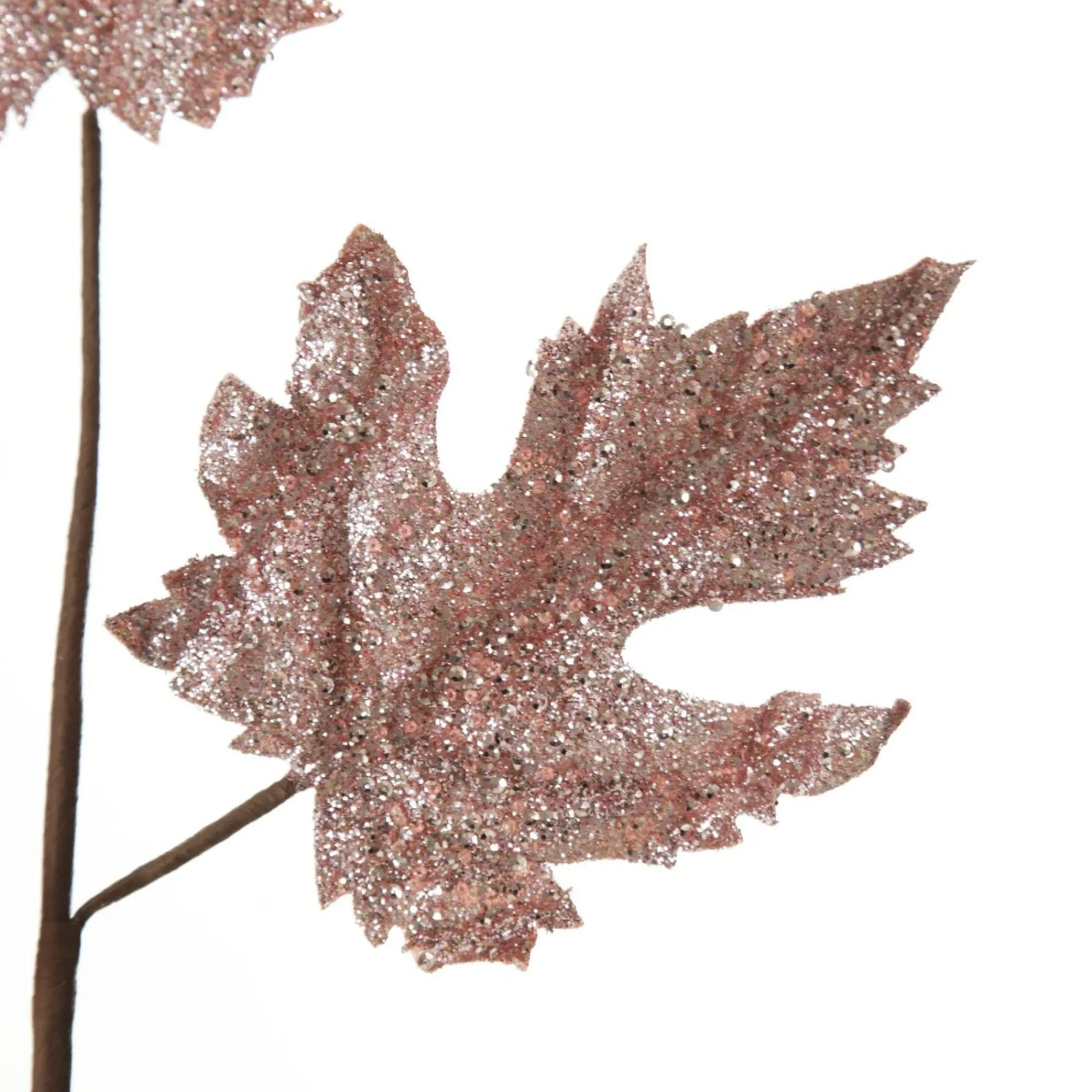 Pink Glitter Maple Leaf Spray Cheap