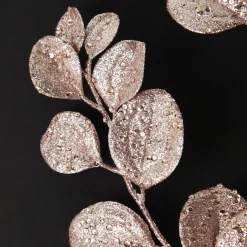 Pink Glitter Round Leaf Spray Flash Sale