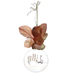 Pink Gumnut Baby Personalised Christmas Bauble Discount