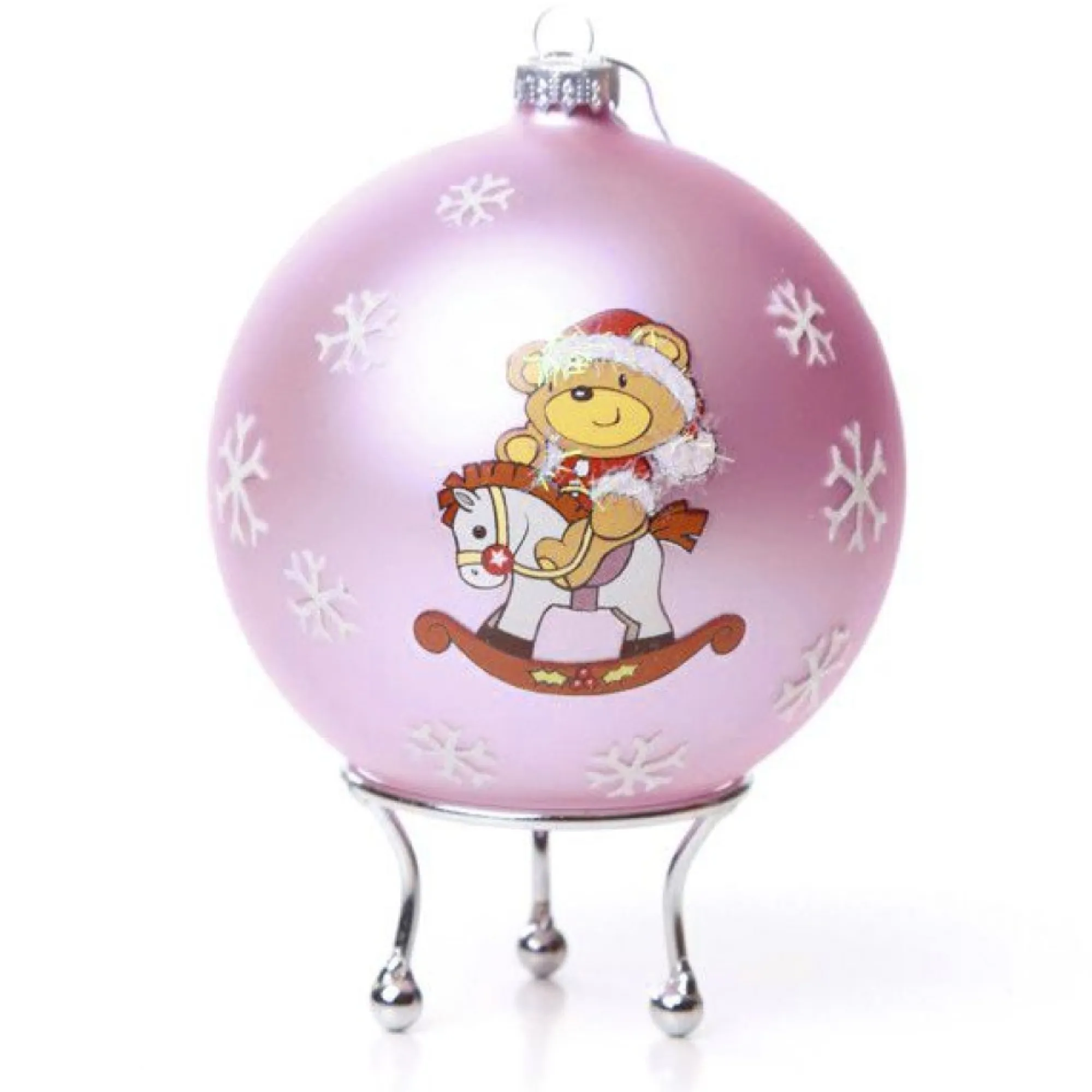 Pink Rocking Horse Christmas Bauble Sale