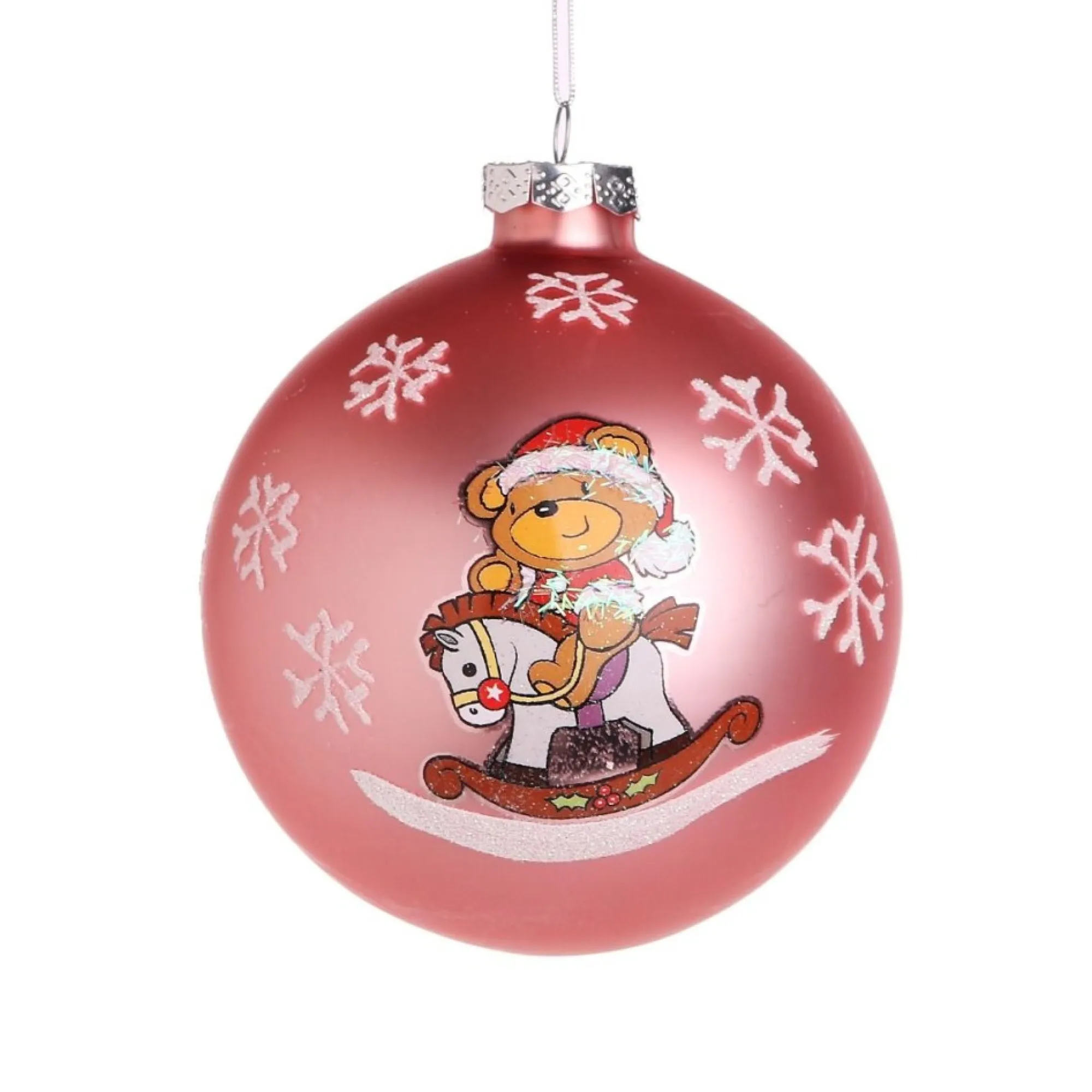 Pink Rocking Horse Christmas Bauble Sale