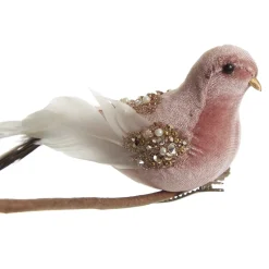 Pink Velvet Bird with Sequins Store