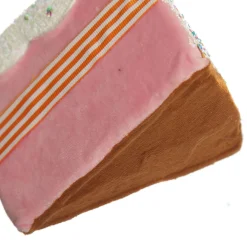 Pink Velvet Cake Slice with Frosting and Sprinkles Tree Decoration Online