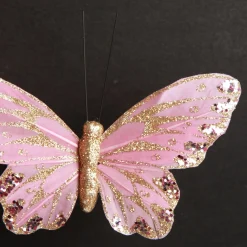 Pink with Purple Sequins Butterfly Clip Sale