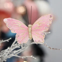 Pink with Purple Sequins Butterfly Clip Sale