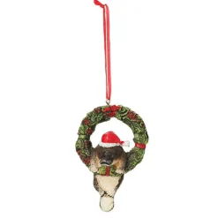 Platypus in Wreath Australiana Christmas Tree Decoration Fashion