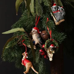 Platypus in Wreath Australiana Christmas Tree Decoration Fashion