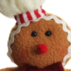 Plush Gingerbread with Chef Hat Tree Decoration Fashion
