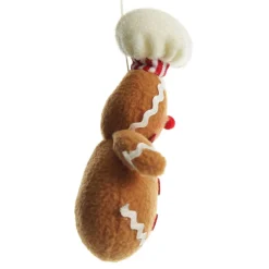 Plush Gingerbread with Chef Hat Tree Decoration Fashion