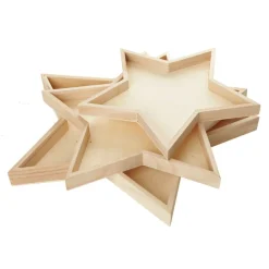 Plywood Craft Star Tray - Set of 3 Shop