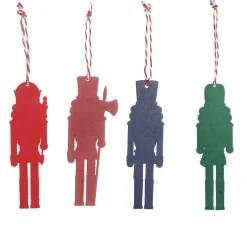 Plywood Nutcracker Tree Decorations - Box Set of 12 Cheap