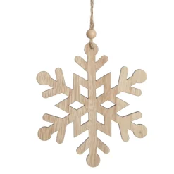 Plywood Snowflake Tree Decorations - Set of 2 Flash Sale