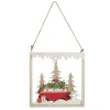 Plywood Winter Combi Christmas Scene Hanging Tree Decoration Online