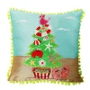 Pom Pom Beach Tree Christmas Cushion Cover Cheap